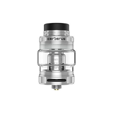 Authentic GeekVape Cerberus Sub Ohm Tank Clearomizer - Silver, Stainless Steel, 4ml, 27mm Diameter