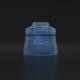 Authentic Phevanda Replacement Top Cap for Bell RDA - Blue, PMMA