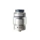 Authentic Footoon Aqua Master RTA Rebuildable Tank Atomizer - Silver, Stainless Steel + Pyrex Glass, 4.4ml, 24mm Diameter