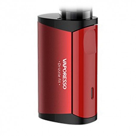 Authentic Vaporesso Drizzle Fit 1400mAh VW Variable Wattage Box Mod - Red, Stainless Steel, 7W / 8.4W / 10W