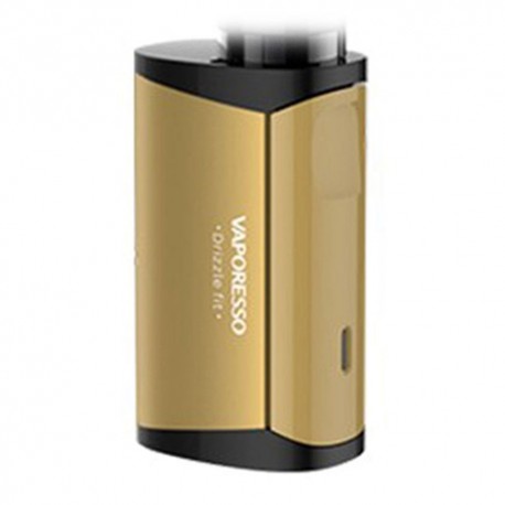 Authentic Vaporesso Drizzle Fit 1400mAh VW Variable Wattage Box Mod - Gold, Stainless Steel, 7W / 8.4W / 10W