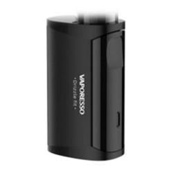 Authentic Vaporesso Drizzle Fit 1400mAh VW Variable Wattage Box Mod - Black, Stainless Steel, 7W / 8.4W / 10W