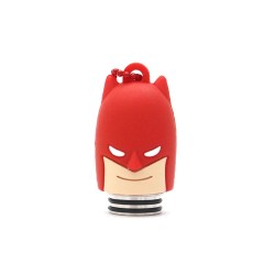Authentic Vapesoon Batman 810 Drip Tip w/ Cap for TFV8 / TFV12 Tank / Goon / Reload RDA - Red, Resin + SS + Silicone, 35mm