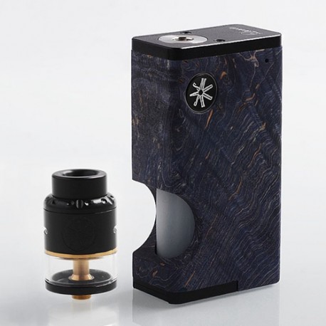 Authentic Asmodus Luna 80W Squonk Box Mod + Nefarius TF / BF RDTA Kit - Blue + Black, 6ml, 1 x 18650, 4ml, 25mm Dia