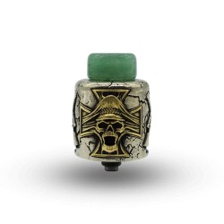 Authentic Fumytech Damnation RDA Rebuildable Dripping Atomizer w/ BF Pin - Silver, 24mm Diameter