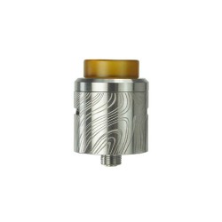 Authentic Wismec Guillotine V2 RDA Rebuildable Dripping Atomizer w/ BF Pin - Silver, Stainless Steel, 24mm Diameter