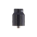 Authentic Hellvape Rebirth RDA Rebuildable Dripping Atomizer w/ BF Pin - Piano Full Black, Stainless Steel, 24mm Diameter