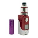 Authentic Asmodus Mini Minikin 50W TC VW Box Mod + Ohmlette Tank Kit w/ Battery - Red White, 5~50W, 1 x 18500, 0.4 Ohm / 0.8 Ohm