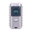 Authentic Digi Edge 200W Wireless Charging TC VW Variable Wattage Box Mod - Silver, 5~200W, 2 x 18650