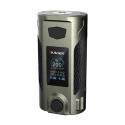 Authentic Oumier Rudder 200W TC VW Variable Wattage Box Mod - Brushed Silver, 5~200W, 2 x 18650