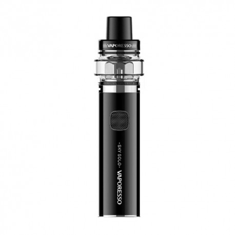 [Ships from Bonded Warehouse] Authentic Vaporesso Sky Solo 1400mAh Starter Kit - Black, 0.18 Ohm, 3.5ml, 26mm Diameter