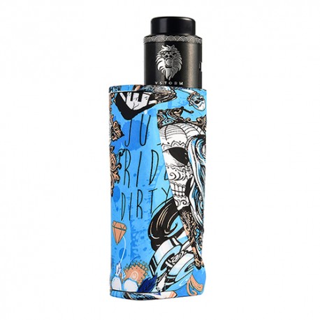 Authentic Storm ECO Pro 80W TC VW Box Mod + Lion RDA Kit - Blue, 5~80W, 1 x 18650, 24mm Diameter