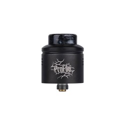 Authentic Wotofo Profile RDA Rebuildable Dripping Atomizer w/ BF Pin - Matte Gun Metal, Stainless Steel, 24mm Diameter