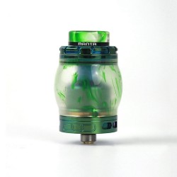 Authentic Advken Manta RTA Rebuildable Tank Atomizer Resin Edition - Green, Resin + Stainless Steel, 4.5ml, 24mm Diameter