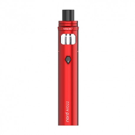 Authentic SMOKTech SMOK Nord AIO 22 60W 2000mAh All in One Starter Kit Standard Edition - Red, 3.5ml, 0.6 Ohm / 1.4 Ohm