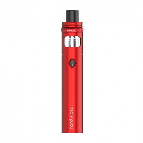 Authentic SMOKTech SMOK Nord AIO 22 60W 2000mAh All in One Starter Kit Standard Edition - Red, 3.5ml, 0.6 Ohm / 1.4 Ohm