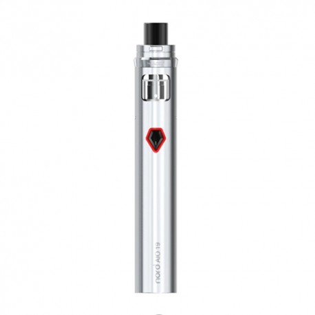 Authentic SMOKTech SMOK Nord AIO 19 25W 1300mAh All in One Starter Kit Standard Edition - Silver, 2ml, 0.6 Ohm / 1.4 Ohm