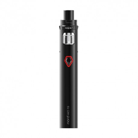 Authentic SMOKTech SMOK Nord AIO 19 25W 1300mAh All in One Starter Kit Standard Edition - Black, 2ml, 0.6 Ohm / 1.4 Ohm