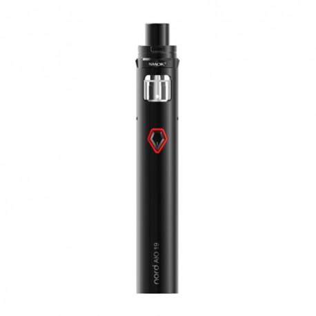 Authentic SMOKTech SMOK Nord AIO 19 25W 1300mAh All in One Starter Kit Standard Edition - Black, 2ml, 0.6 Ohm / 1.4 Ohm