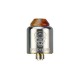 Authentic Ystar Hell Demons RDA Rebuildable Dripping Atomizer w/ BF Pin - Silver, Stainless Steel, 20mm Diameter