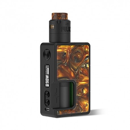 Authentic VandyVape Pulse X 90W TC VW Squonk Box Mod + Pulse X BF RDA Kit - Golden Agate, 5~90W, 1 x 18650 / 20700 / 21700