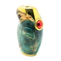 Authentic Asmodus Ohmsmium II Ohmsmium 2 Box Mod - Blue, Stabilized Wood + Stainless Steel, 1 x 18650