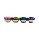 Authentic Asmodus Hybrid BubbaComb 810 Drip Tip for Goon / Kennedy / Reload RDA - Gold Base + Random Color, SS + Resin, 11.6mm