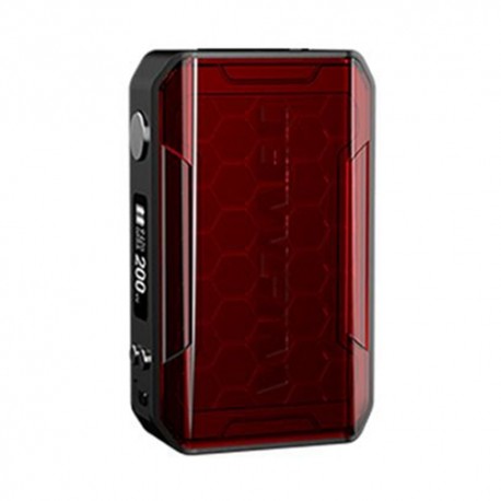 Authentic Wismec SINUOUS V200 200W TC VW Variable Wattage Box Mod - Red, 1~200W, 2 x 18650