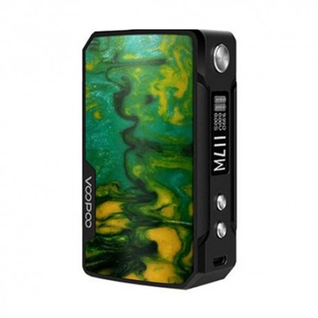 Authentic Voopoo Drag Mini 117W 4400mAh TC VW Variable Wattage Box Mod - B-Lime, Zinc Alloy + Resin, 5~117W