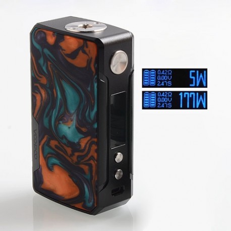 Authentic Voopoo Drag 2 177W TC VW Variable Wattage Box Mod - B-Dawn, Zinc Alloy + Resin, 5~177W, 2 x 18650