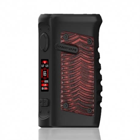 Authentic VandyVape Jackaroo 100W TC VW Variable Wattage Box Mod - Red Ridge, 5~100W, 1 x 18650 / 20700 / 21700