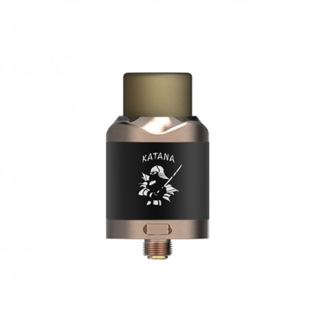 Authentic IJOY Katana RDA Rebuildable Dripping Atomizer w/ BF Pin - Red Copper, Stainless Steel, 24mm Diameter