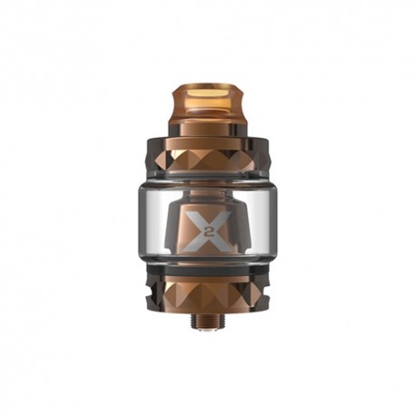 Authentic Vapemons X2 Mesh Sub Ohm Tank Clearomizer - Brown, 0.15ohm, 5ml, 24mm Diameter