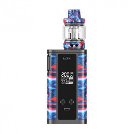 Authentic IJOY Captain Resin 200W TC VW Box Mod + Captain Resin Tank Kit - B-Ghostfire, 2 x 18650 / 20700, 6ml, 0.2 Ohm