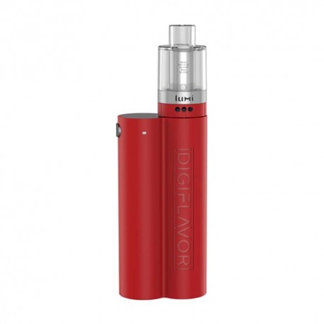 Authentic Digi Lunar Box Mod + GeekVape Lumi Tank Starter Kit - Red, 2 x 18650, 0.3 Ohm, 4ml