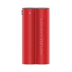 Authentic Digi Lunar Box Mod - Red, ABS, 2 x 18650