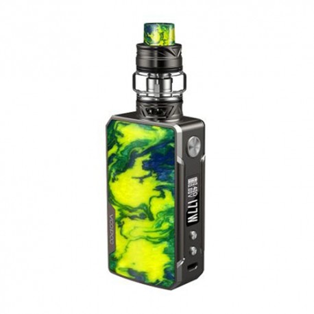 Authentic Voopoo Drag 2 177W TC VW Box Mod + UForce T2 Tank Kit - Platinum-Island, 5~177W, 2 x 18650, 0.4 / 0.2 Ohm, 5ml