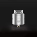 Authentic GeekVape Tengu RDA Rebuildable Dripping Atomizer w/ BF Pin - Silver, Stainless Steel, 24mm Diameter