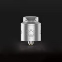 Authentic GeekVape Tengu RDA Rebuildable Dripping Atomizer w/ BF Pin - Silver, Stainless Steel, 24mm Diameter