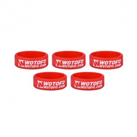 Authentic Wotofo Band Tank Protector Silicone Anti-slip Ring - Red (5 PCS)