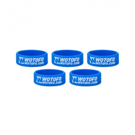 Authentic Wotofo Band Tank Protector Silicone Anti-slip Ring - Blue (5 PCS)