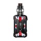 Authentic Rincoe Mechman 228W TC VW Box Mod + Mechman Mesh Tank Kit - Steel Wing Union Flag Black, 1~228W, 2 x 18650, 4.5ml