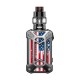 Authentic Rincoe Mechman 228W TC VW Box Mod + Mechman Mesh Tank Kit - Steel Case American Flag SS, 1~228W, 2 x 18650, 4.5ml