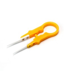 Authentic Coil Father Multi function DIY Tool Tweezers for RDA / RTA / RDTA Atomizer - Yellow, Ceramic, 95mm