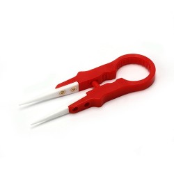 Authentic Coil Father Multi function DIY Tool Tweezers for RDA / RTA / RDTA Atomizer - Red, Ceramic, 95mm