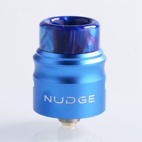 Authentic Wotofo Nudge RDA Rebuildable Dripping Atomizer w/ BF Pin - Blue, Aluminum + 316 Stainless Steel, 22mm Diameter