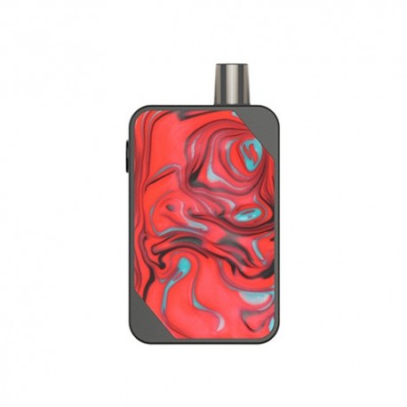 Authentic Vladdin Slide 12W 1000mAh Pod System Starter Kit - Red, Aluminum Alloy + PC, 2ml, 1.0ohm / 1.2ohm