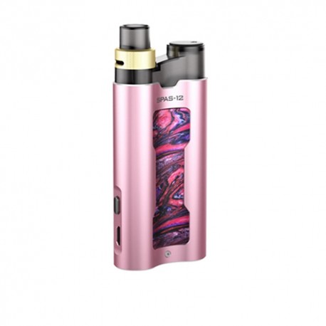 Authentic 510Vape SPAS-12 16W 950mAh Pod System Starter Kit - Rose Gold, Resin + Aluminum Alloy, 0.4ohm / 0.8ohm, 2ml