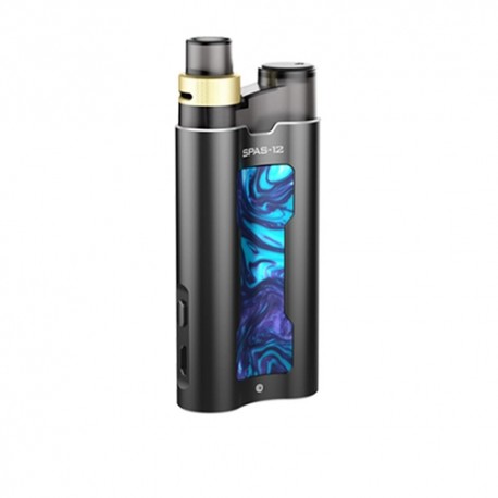 Authentic 510Vape SPAS-12 16W 950mAh Pod System Starter Kit - Black, Resin + Aluminum Alloy, 0.4ohm / 0.8ohm, 2ml