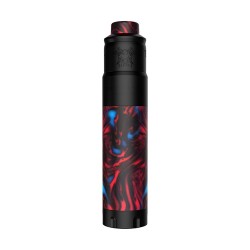 Authentic MECHLYFE Arcless Competition Mechanical Mod + Slatra RDA Kit - Resin Red, Brass, 1 x 18650 / 20700 / 21700